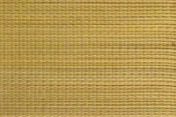 Plaited Natural Ocher Straw Place Mat Rustic Coarse Texture