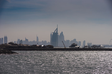 Naklejka premium panorama di dubai