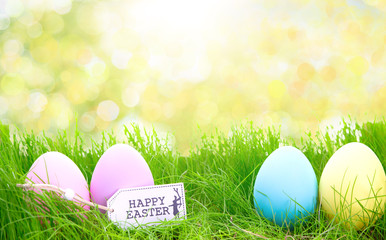 Frühlingskarte Ostereier