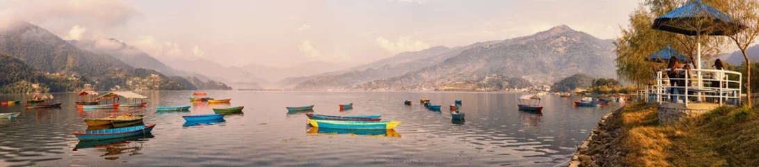 Poster Boats on Lake Fewa, Pokhara, Nepal © Ingo Bartussek