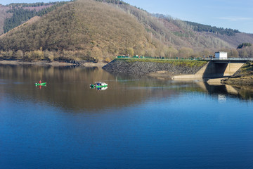 Obraz premium A sunny day on Rur lake