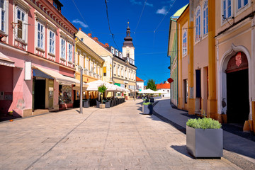 Town of Cakovec main street view