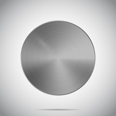Metallic Brushed Texture Template Disk Medal