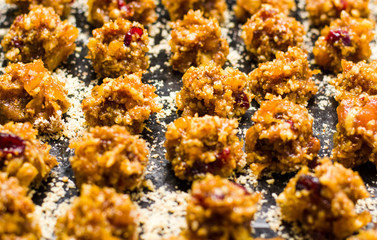 Crunchy homemade dessert cookies