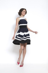 Fashion in schwarz und weiß