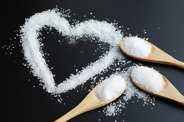 Sea Salt In Wooden Spoons