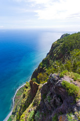 Fototapeta na wymiar View from Cabo Girao cliff. Madeira island, Portugal.