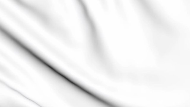 White fabric background in the wind. Animated movement of the canvas. The waves movements. 