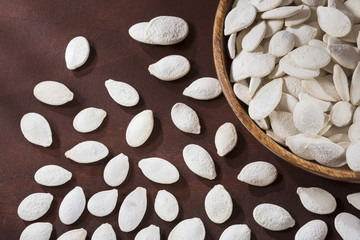 Pumpkin seeds with salt - Cucurbita maxima
