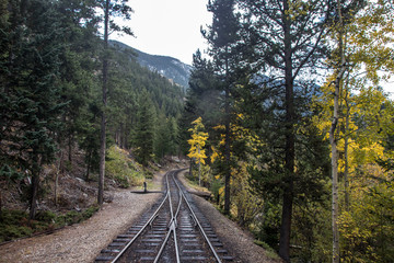 Obraz premium Railroad tracks in Colorado