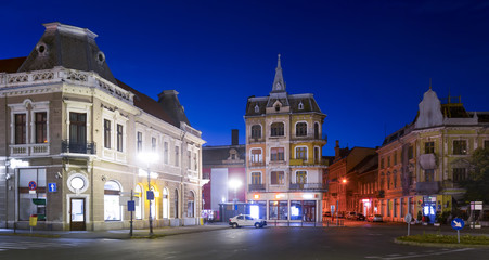 Fototapeta na wymiar Oradea city in night