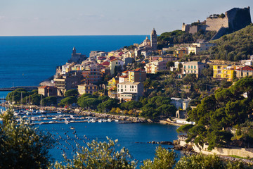 Naklejka premium Panorama of Portovenere, Italy