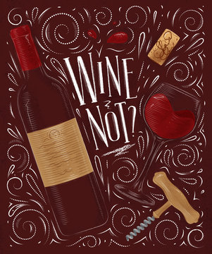 Poster wine not red