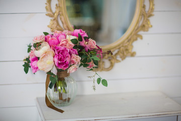 flowers in the interior and decoration