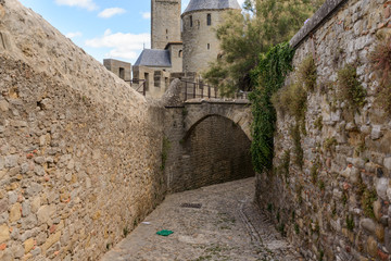 Carcassonne-city castle in France