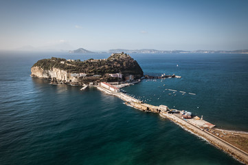 View of the island of Nisida in Campania - obrazy, fototapety, plakaty
