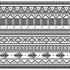 Geometric ethnic seamless pattern. Border. Wrapping paper.