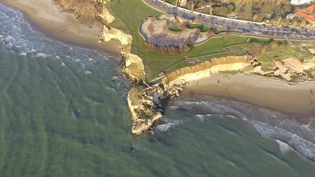 Anzio aerial view during the sunset