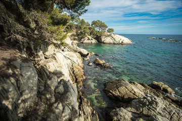 Fototapeta premium les falaise des côtes espagnoles, la Costa Brava