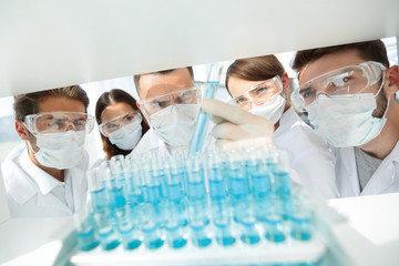 closeup.group of medical workers.