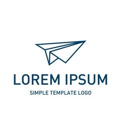 Abstract logo template. Fly icon 