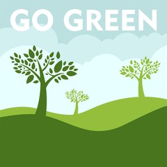 Go green poster template