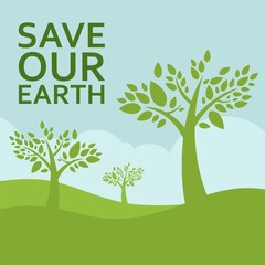 Go green poster template