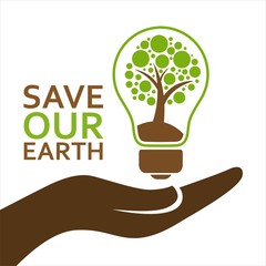 Go green poster template