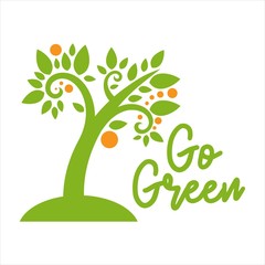 Go green poster template