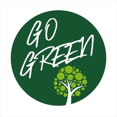 Go green poster template