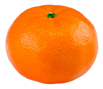 Ripe mandarin citrus isolated tangerine mandarine orange on white background.with clipping path