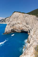 Fototapeta na wymiar Rocks near Porto Katsiki Beach, Lefkada, Ionian Islands, Greece