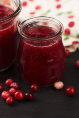 Cranberry jelly dessert