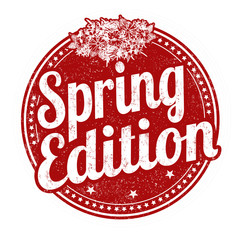 Spring edition label or sticker