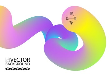 Abstract digital hologram style geometric trendy background. With place for your message. Business or tech presentation, cover template