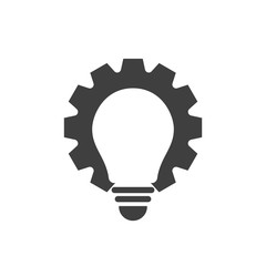 Gear bulb logo or icon design