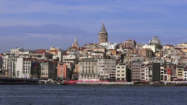 View of the Golden Horn - bay of Bosphorus, Turkey 