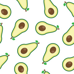 Avocado pattern vector design