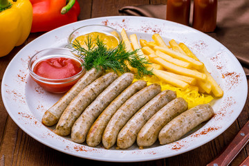 The Nuremberg sausages