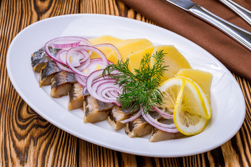 Herring with potatoes