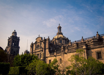 Fototapeta na wymiar cathedral in Mexico City 