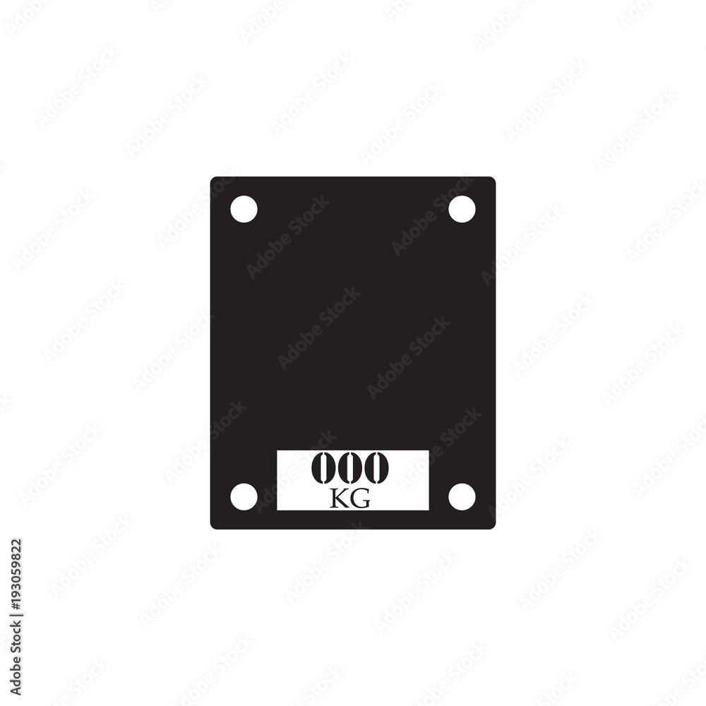 Poster bath scales icon. element of measuring items for mobile concept and web apps. icon for website desig