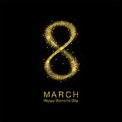 Greeting card on March 8