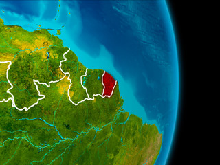 French Guiana on Earth