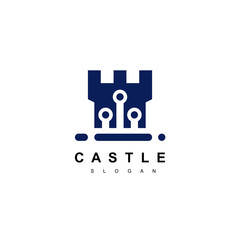 Fototapeta premium Real Estate Logo, Castle Icon Design