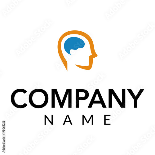 "Brain vector logo icon illustration " Stock image and royalty-free