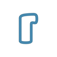 R Webbing Tape Letter Logo Icon Design