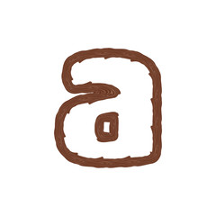 A Wood Letter Logo Icon Design