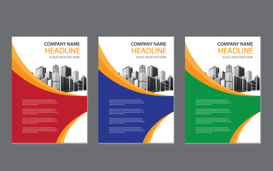 
design cover book brochure flyer layout annual report business template