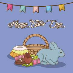 Happy easter day design
